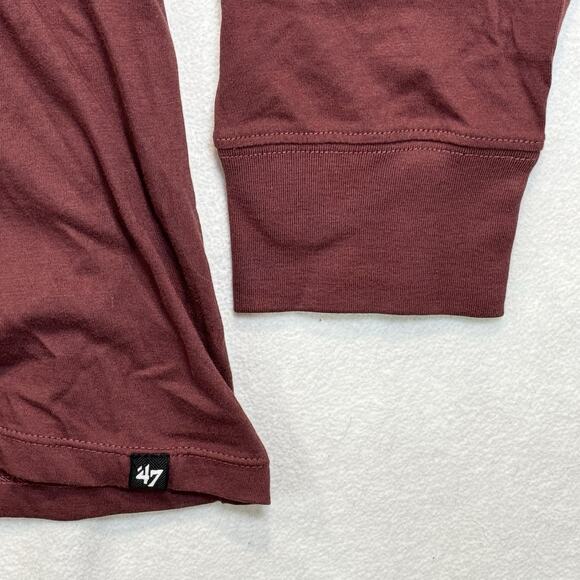 New ‘47 Texas A&M Aggies Mens Long Sleeve Game Day Shirt Mulberry Maroon Sz XXL - Picture 5 of 9